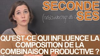 Les influences de la composition de la combinaison productive  SES  Seconde  Les Bons Profs [upl. by Kerwon]