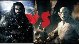 Thorin vs Azog  Second Battle with Flashbacks from the First [upl. by Gilbert]