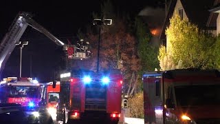 Gebäudevollbrand in Walldorf 30112014  Einsatzdokumentation [upl. by Erick]