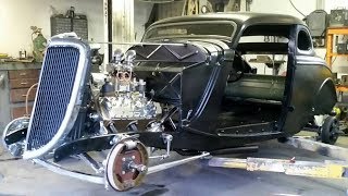 1934 Ford Custom Coupe Hot Rod Build Project [upl. by Ynattir731]