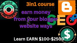 how to monetize blogger website class 4 [upl. by Oremo]