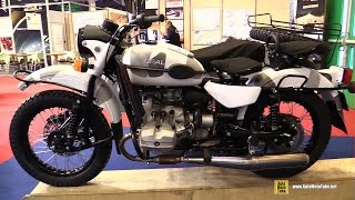 2016 Ural Ranger with 2WD Side Car Russian Bike  Walkaround  2015 Salon de la Moto Paris [upl. by Kire]