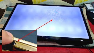 Cara Cepat dan Mudah Perbaiki Led Tv bergaris tipis Sampai jalur Kebakar dan Memutih Panasonic th32 [upl. by Spatz66]