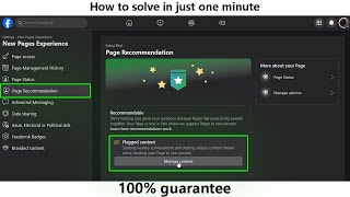 How to fix flagged content solutions  Facebook Page Flagged Content Remove [upl. by Rimola120]
