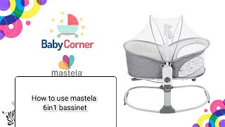 mastela 6 in 1 Deluxe Multifunctional Bassinet babycornerofficial [upl. by Foster]