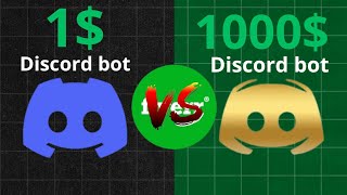 bot discord a 1 vs bot discord à 1000 [upl. by Reade]