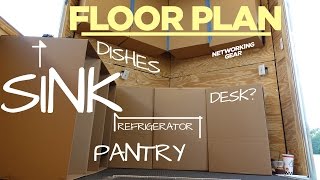 Finalizing the FLOOR PLAN  Cargo Trailer Camper Conversion [upl. by Hoeg]