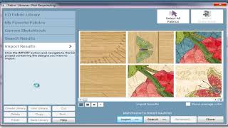 EQ8 How to Import Fabric Manufactures Fabric into EQ 8 [upl. by Rehpotsrhc79]