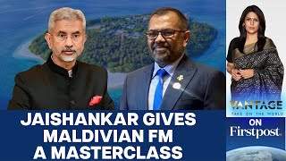 Jaishankar Reminds the Maldives About the Benefits of Indias Friendship  Vantage with Palki Sharma [upl. by Aitnahc]