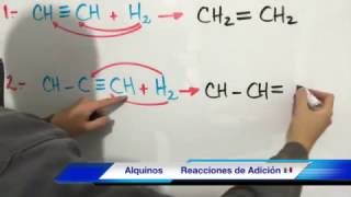 Reacciones de Alquinos Reacciones de Adición [upl. by Nessa]