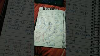 Basic Maths Short Notes📝Part 1 🎯👩‍⚕🔥Mr Sir😍 ❤🙏pw motivation shorts [upl. by Acinelav]