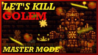 How to EASILY Beat MASTER MODE Golem in Terraria 14 [upl. by Nasya]