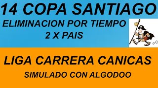 14ª Copa Santiago  Carrera de Canicas de Países  Eliminación por Tiempo  Algodoo [upl. by Toomin408]