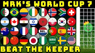 Beat the Keeper MRKs World Cup Marble Race Tournament 7  Marble Race King [upl. by Adiazteb303]