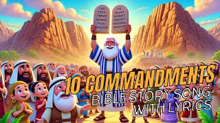 10 commandments Bible story song for kids [upl. by Ahsennod]