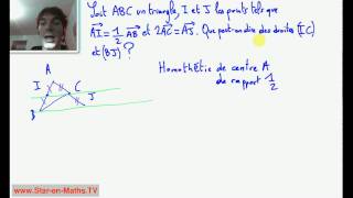 1ère S Démontrer que 2 droites sont parallèles et homothétie [upl. by Shayn]