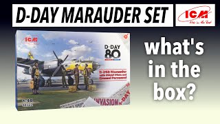 2024 BRAND NEW ICM B26 MARAUDER DDAY SET 148  whats in the box [upl. by Inglis797]