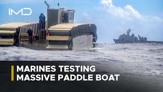 US Marines Testing MillionDollar Massive Combat Paddle Boat  UHAC [upl. by Cheyne699]