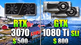 RTX 3070 8GB vs GTX 1080 Ti SLI 211GB  PC Gameplay Tested [upl. by Karen]