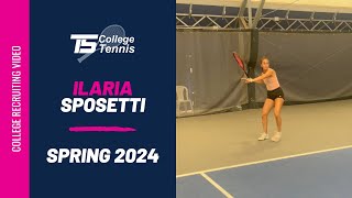 Ilaria Sposetti College Tennis Recruiting Video Fall 2024 [upl. by Adali]