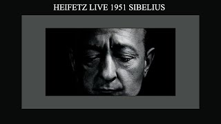 Heifetz Live 1951 Sibelius [upl. by Attenehs]