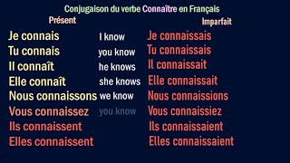 CONNAÎTRE – French Verb Conjugation with Pronunciation  Conjugaison Français avec Prononciation [upl. by Steffi]