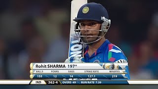 Rohit Sharma 209 158 vs Australia 7th ODI 2013 Bangalore Extended Highlights [upl. by Supen]