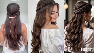 New hairstyles 2024 aesthetic Hairstyles 2024  wedding hairstyles for girls [upl. by Estis668]