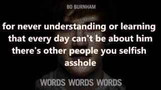 Bo Burnham  Art is Dead with Lyrics [upl. by Htrahddis]