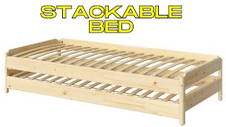 IKEA UTÅKER Review The Stackable Bed Solution For 2 Kids [upl. by Hsetih]