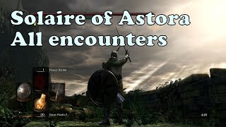 Solaire of Astora  all encounters [upl. by Artiek]