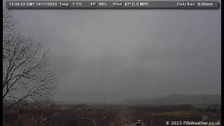 14 November 2023  Lochgelly WeatherCam Timelapse [upl. by Annuahs713]