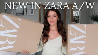 NEW IN ZARA TRY ON HAUL  AUTUMNWINTER OUTFITS 2021 [upl. by Ariek]