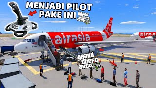 MISI MENJADI PILOT PESAWAT AIR ASIA  GTA 5 MOD [upl. by Batish]