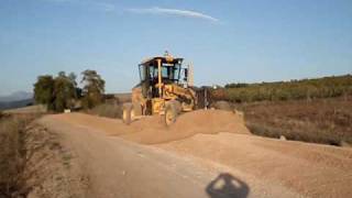 WORK WITH GRADER WITH TWO BLADES [upl. by Nosneh]