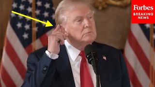 Im A Fast Healer Trump Answers Questions About Ear That Was Shot In Assassination Attempt [upl. by Howenstein241]