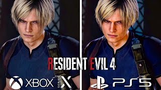 Resident Evil 4 Remake PS5 vs Xbox Series X Graphics Comparison [upl. by Greenfield]