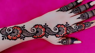 New Rakhi special stylish mehndi design  Simple mehandi designs  Mehandi design  Mahadir dijain [upl. by Aras]