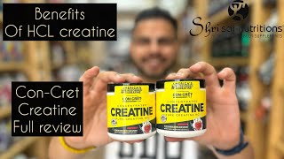 Benefits Of HCL Creatine  ConCret Creatine Full Review  Order Today [upl. by Kensell]