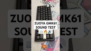 Zuoya GMK61 Sound Test  Creamy Goodness on a Budget ⌨️🔥 [upl. by Hirasuna]