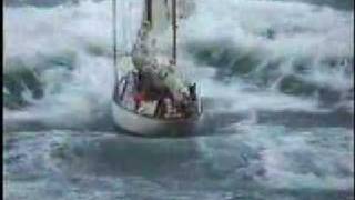 Stormy weather  sailboat in distress at sea [upl. by Hilar]