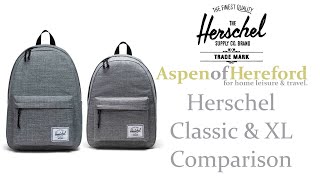 Herschel Classic and XL Laptop Backpack comparison [upl. by Dola26]