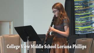 CVMS Solo  Loriana Phillips on the Clarinet [upl. by Abocaj685]