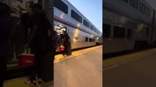 Amtrak 58 city of New Orleans with engineer sticking hand out window [upl. by Uttasta818]