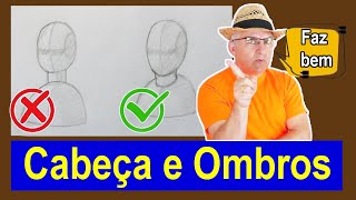 Desenho da cabeça humana  pescoço e cabeça [upl. by Nicks725]