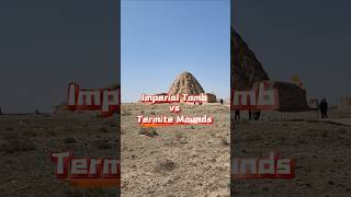 Imperial Tomb of West Xia Kingdom looks like termite mounds 😅 travel china [upl. by Macfadyn]