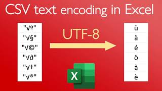 CSV encoding in Excel [upl. by Aicad]