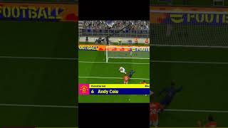 Andy Cole goal 🔥 efootball efootballmobile fifa football shorts [upl. by Irej]