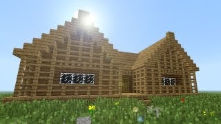 MINECRAFT How to build 2room wooden house [upl. by Zacek]