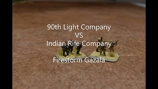 Flames of War Battle Report 90th Light Company vs Indian Rifle Company Firestorm Gazala No Retreat [upl. by Janaya]